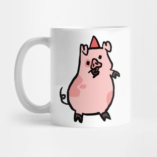 Cute Piggy Dancing Hard Mug